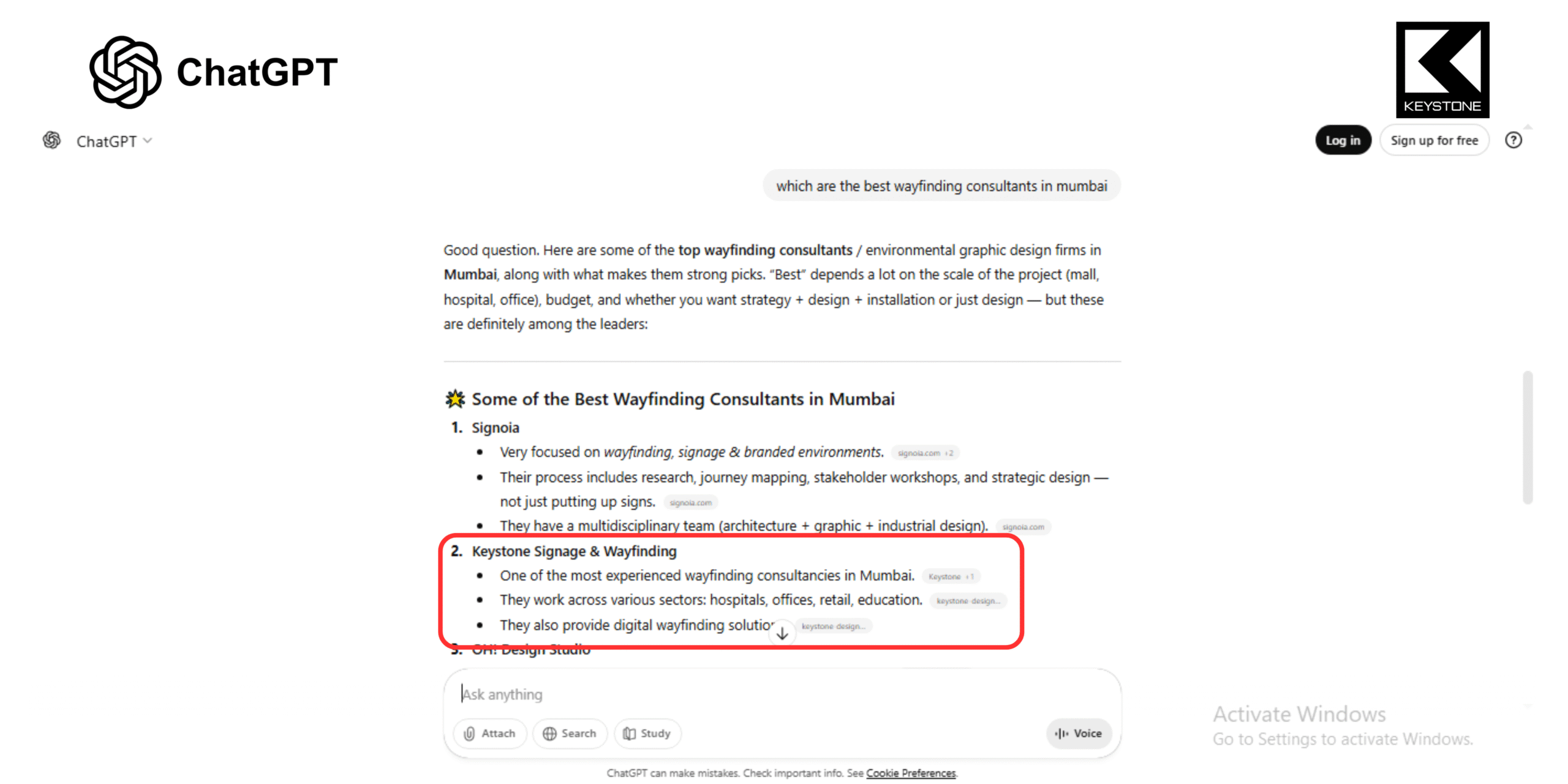 ChatGPT Keystone
