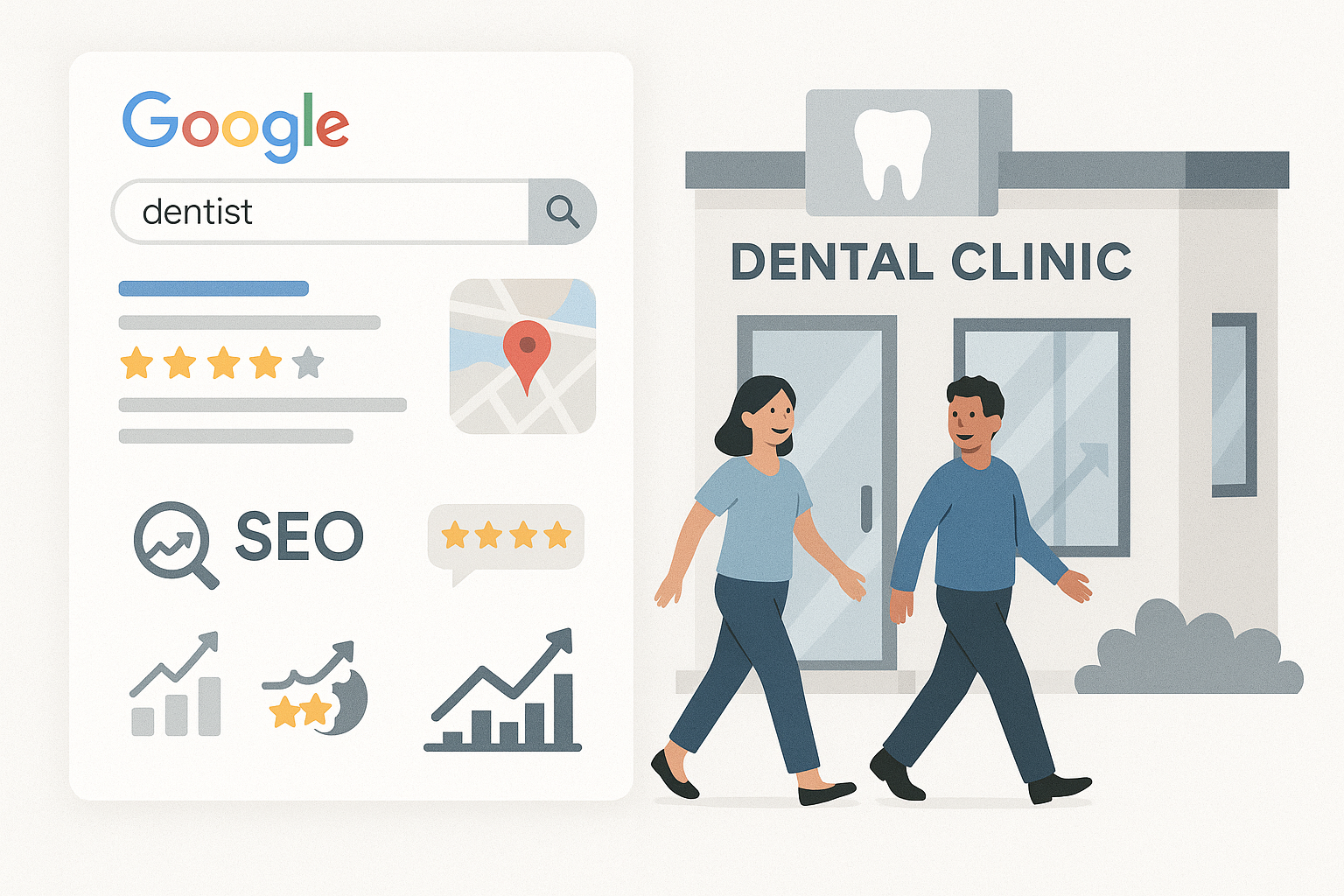 Dental SEO Services for dentists to attract more local patients.