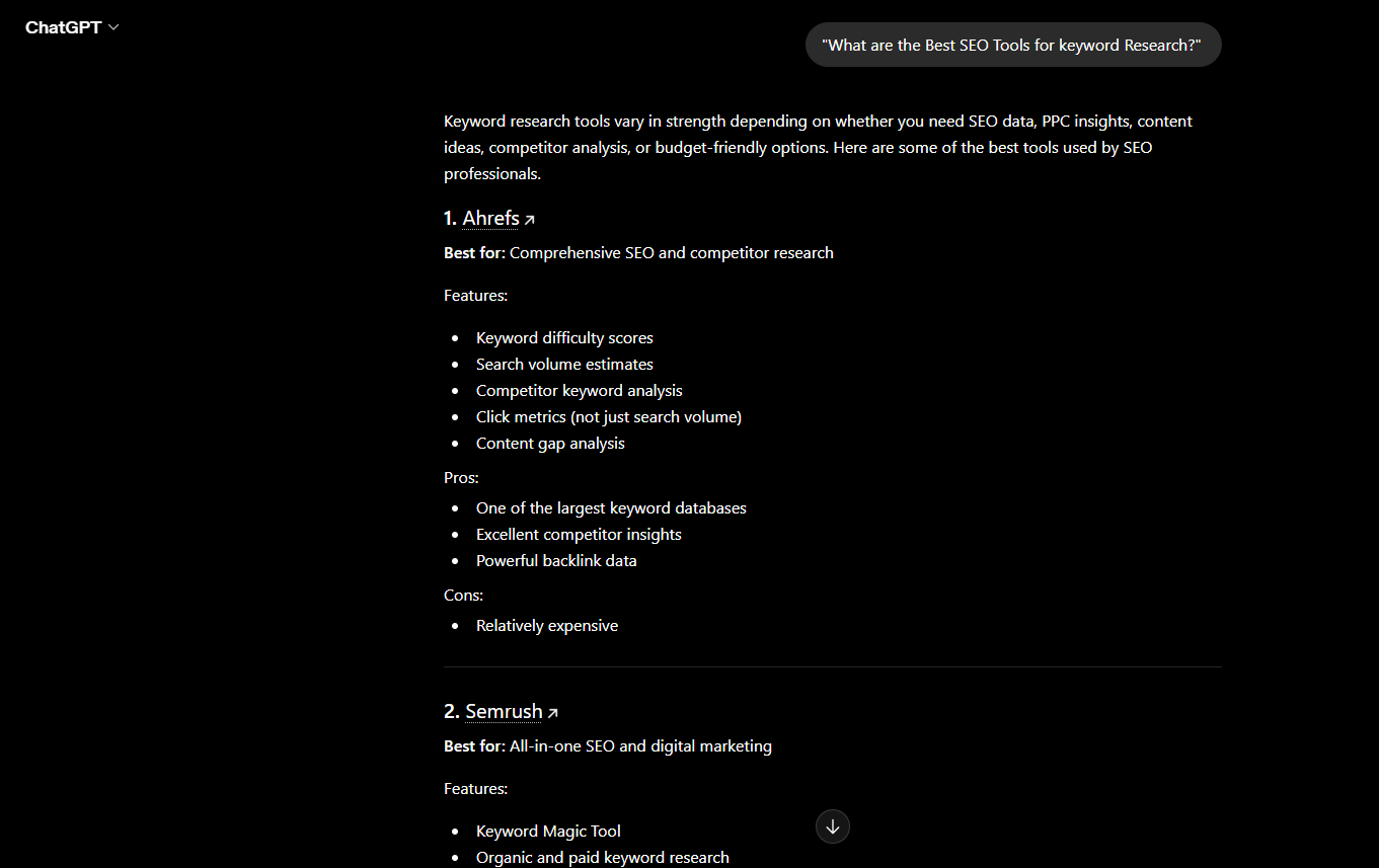 Keyword research tools Keyword research tools