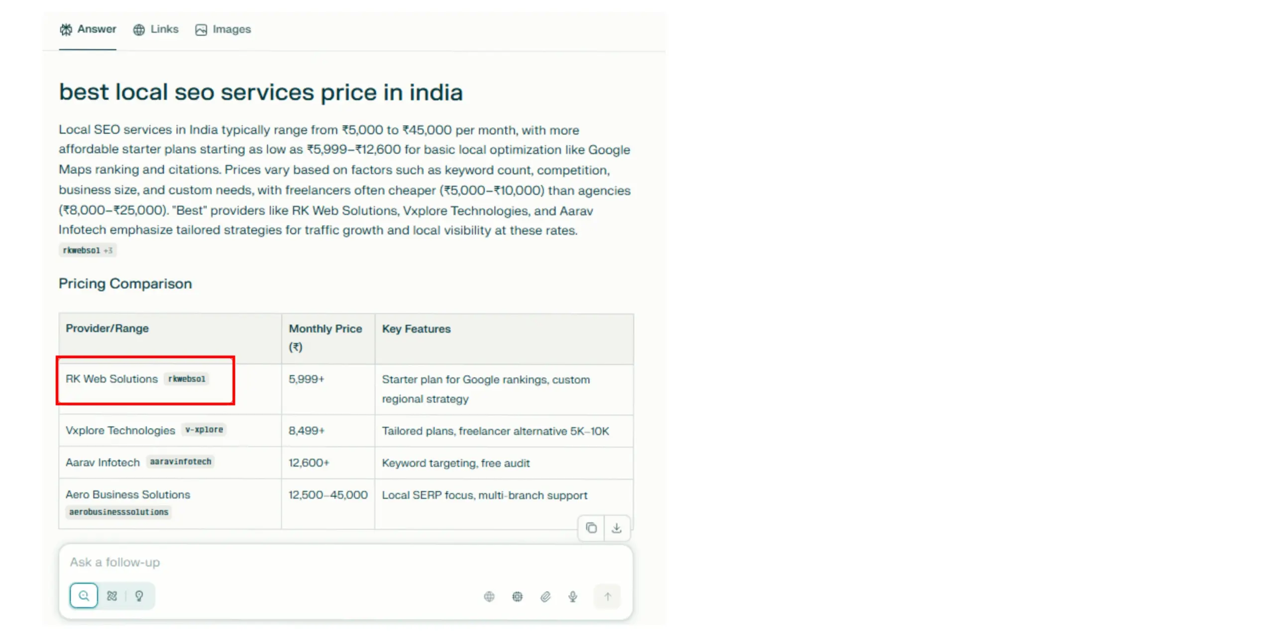 perplexity seo Rk Web Solutions Case study perplexity seo Rk Web Solutions Case study